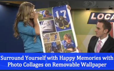 Photo Collages on Removable Wallpaper: A Tool for Happiness