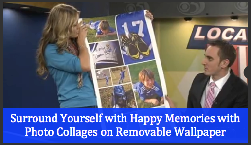 Photo Collages on Removable Wallpaper: A Tool for Happiness